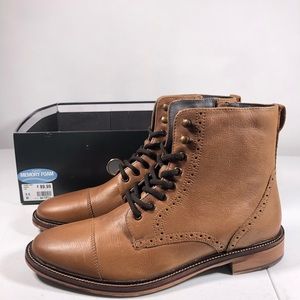 Franco Fortini Drexel Tan Boots with Memory Foam